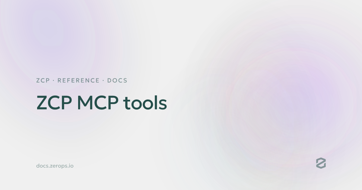 ZCP MCP tools
